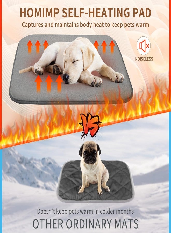Homimp Self Warming reusable dog training pads,Non-Slip Washable Pee Pads for Dogs, Fast Absorbent Pet Whelping Pads, Ideal for Puppy Senior Dog Whelping, Incontinence, Housebreak, Crate,48x28in, Gray - Image 4